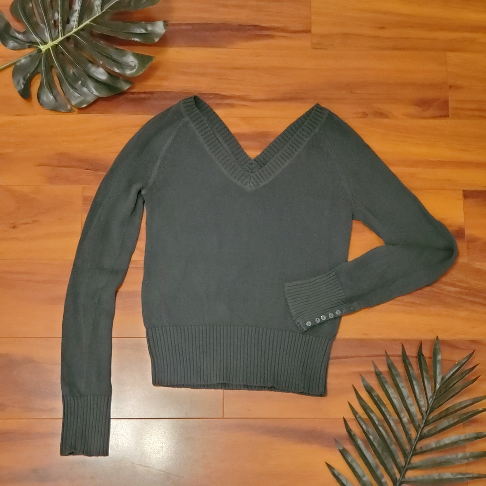 Forrest Green V-Neck Sweater